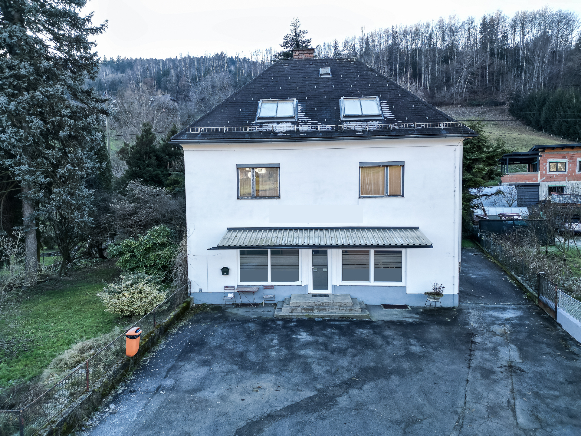 Einfamilienhaus in Wolfsberg Drohnenaufnahme